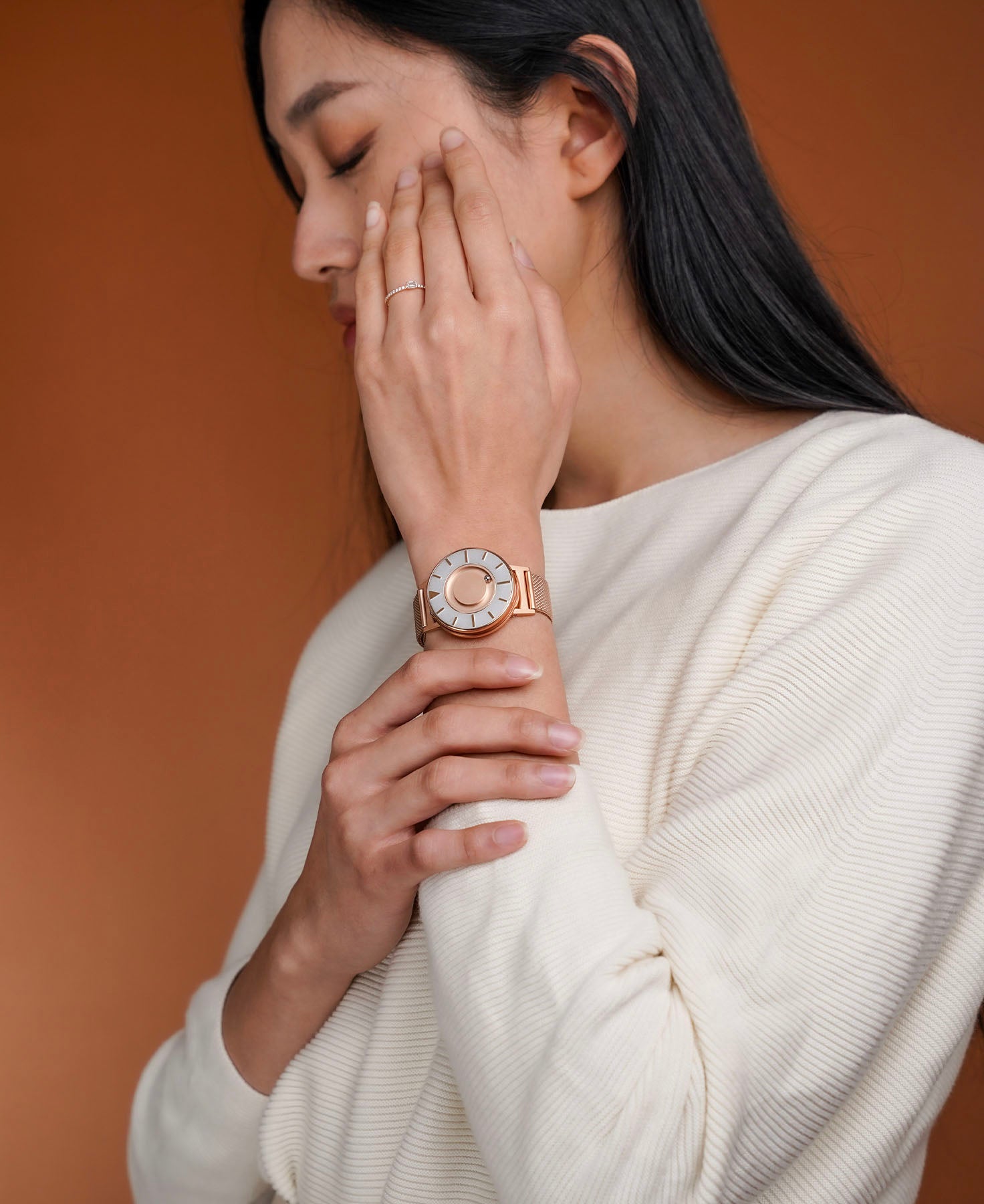 Load image into Gallery viewer, Bradley Mesh Rose Gold 36mm
