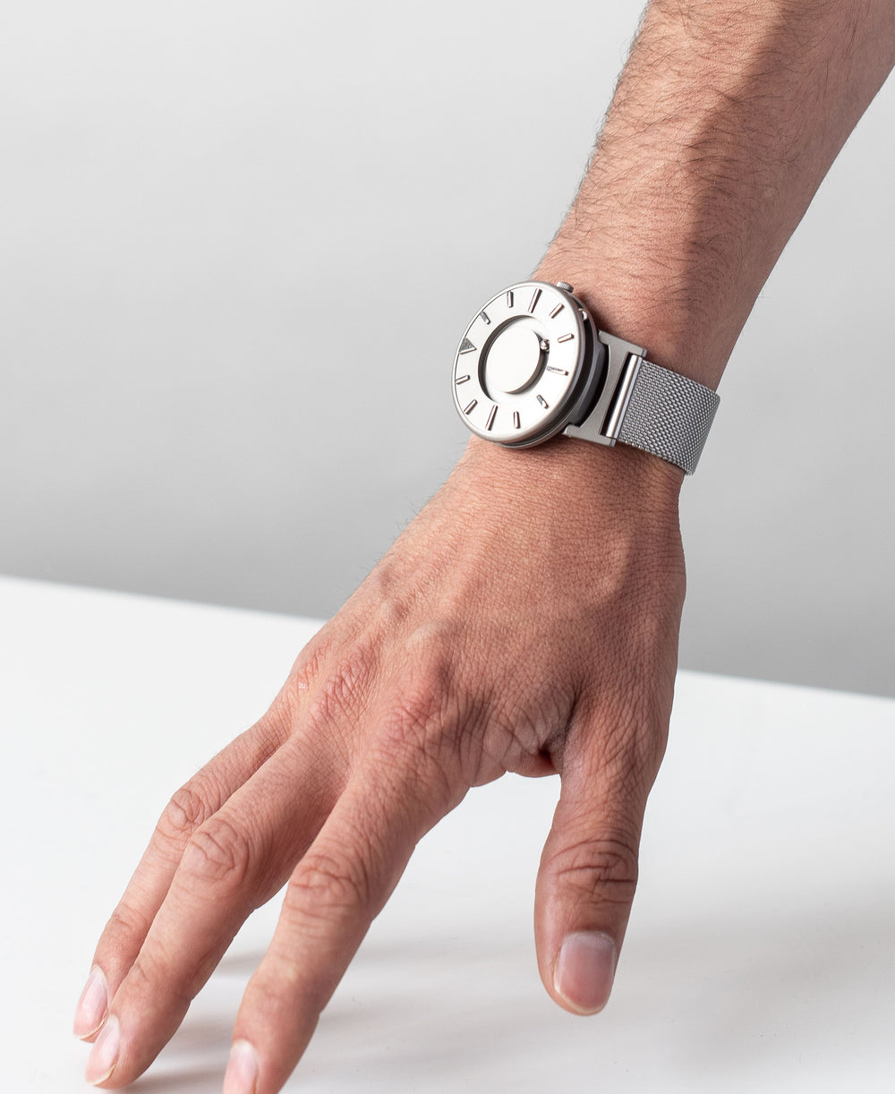 Bradley Mesh Silver 40mm Eone