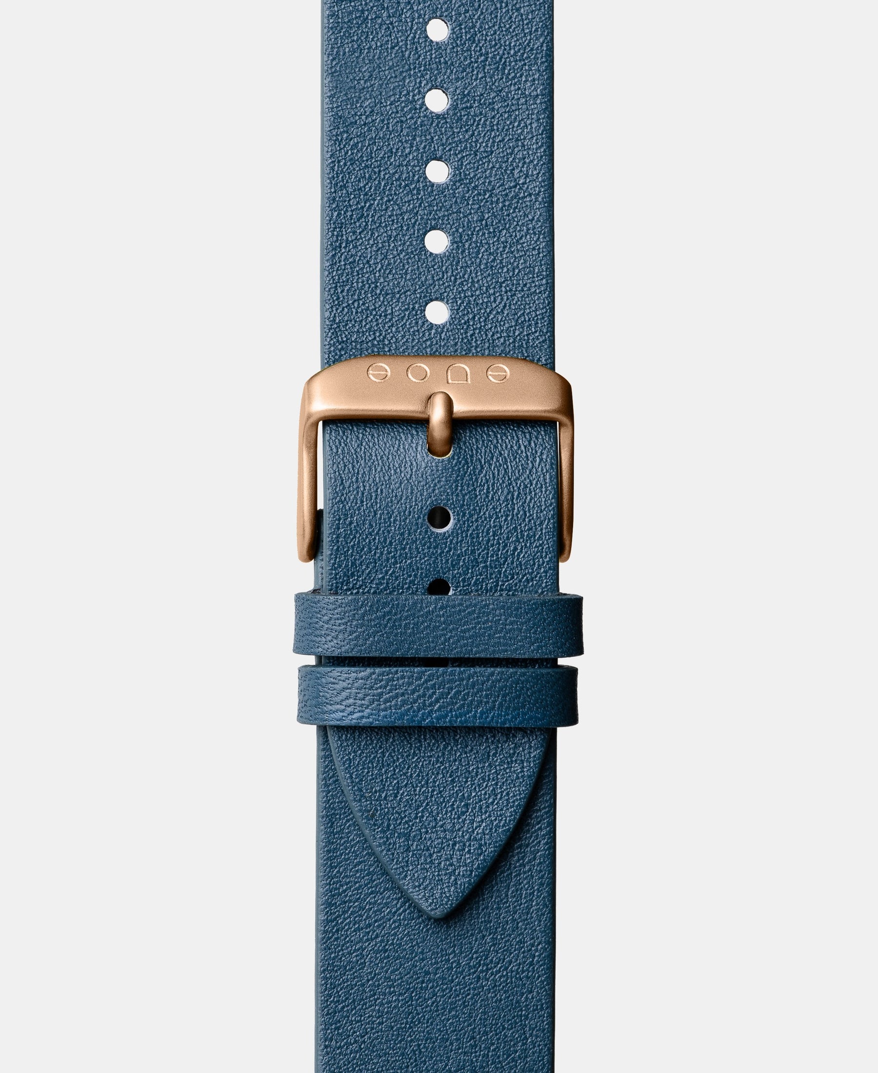 Load image into Gallery viewer, A photo shows the strap lying on a flat surface. One part has a buckle and the other part has a series of holes for an adjustable fit.