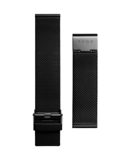 A photo shows the strap lying on a flat surface. One part has a fixed clasp and the other part has an adjustable clasp for a custom fit.